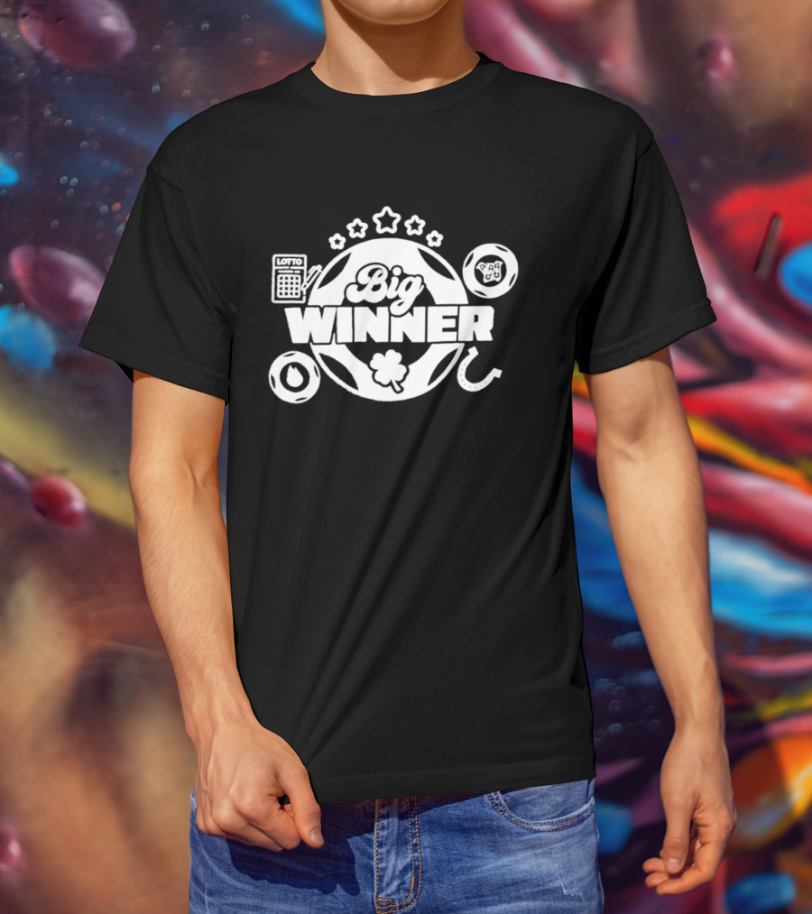 SC Education Lottery Big Winner Horseshoe Clover Luck T-Shirt