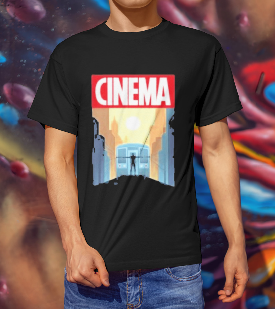 Screencrush Cinema Spidey Subway Sunset Scene T-Shirt