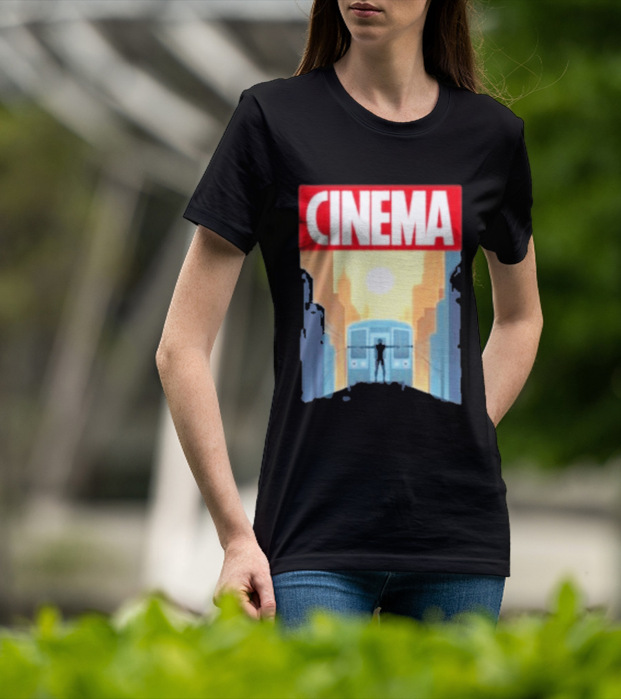 Screencrush Cinema Spidey Subway Sunset Scene T-Shirt