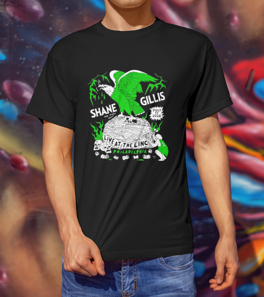 Shane Gillis Live At The Linc Philadelphia July 17 2026 Eagle T-Shirt