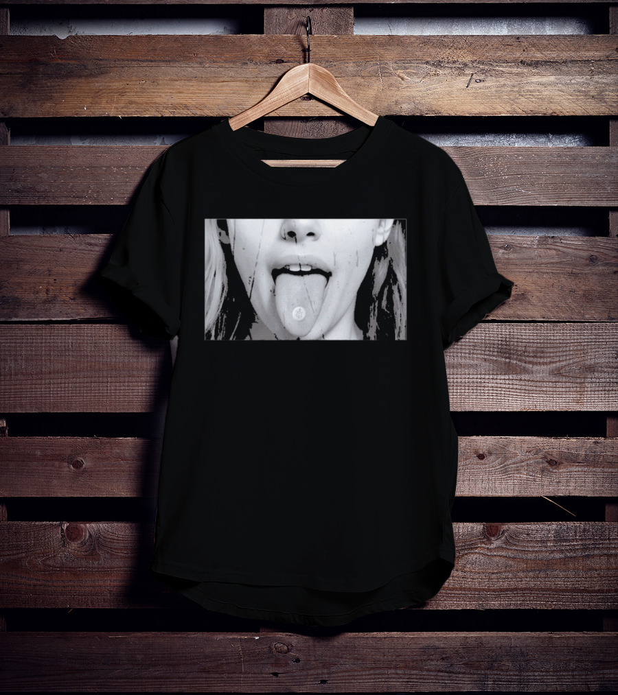 Ouija Macc Sunken Church Omen Acid Tab Tongue T-Shirt