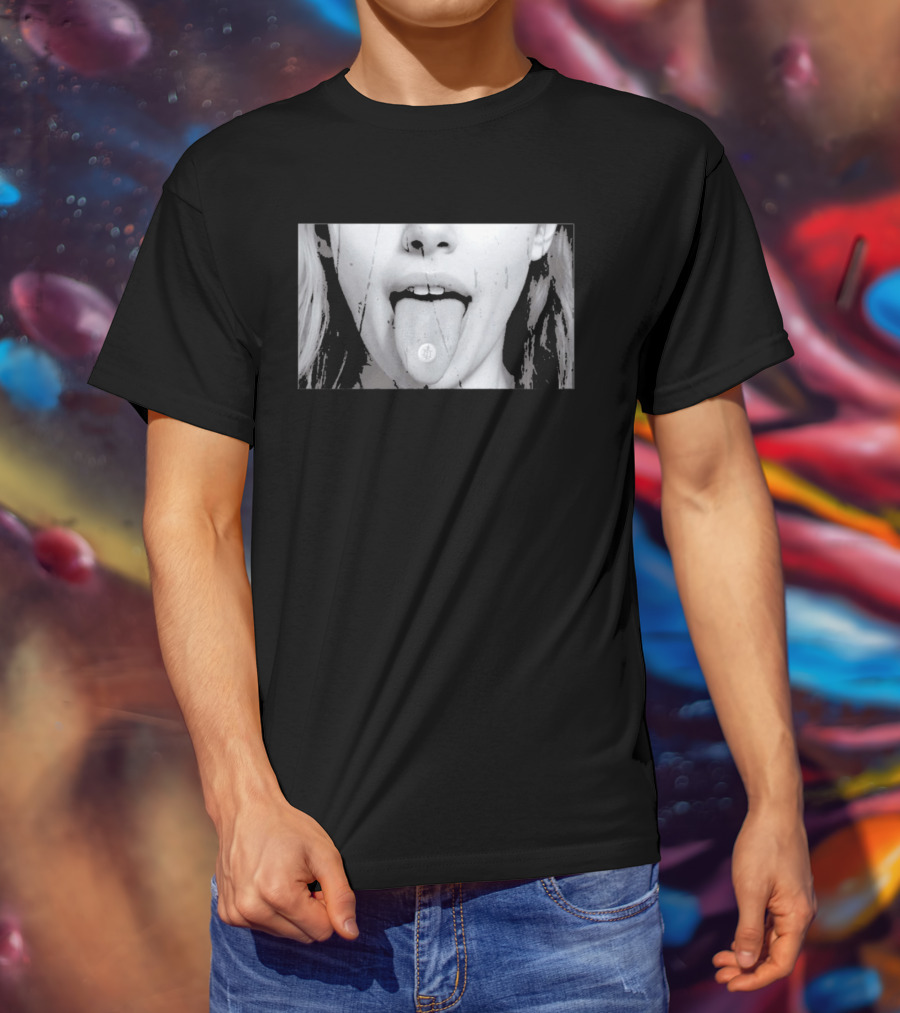 Ouija Macc Sunken Church Omen Acid Tab Tongue T-Shirt