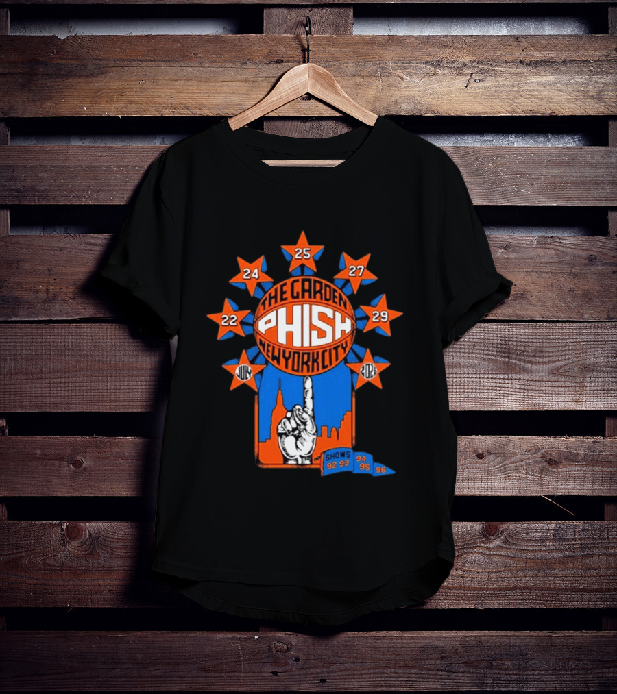 Phish The Garden July 2026 New York City Shows 92 93 94 95 96 T-Shirt