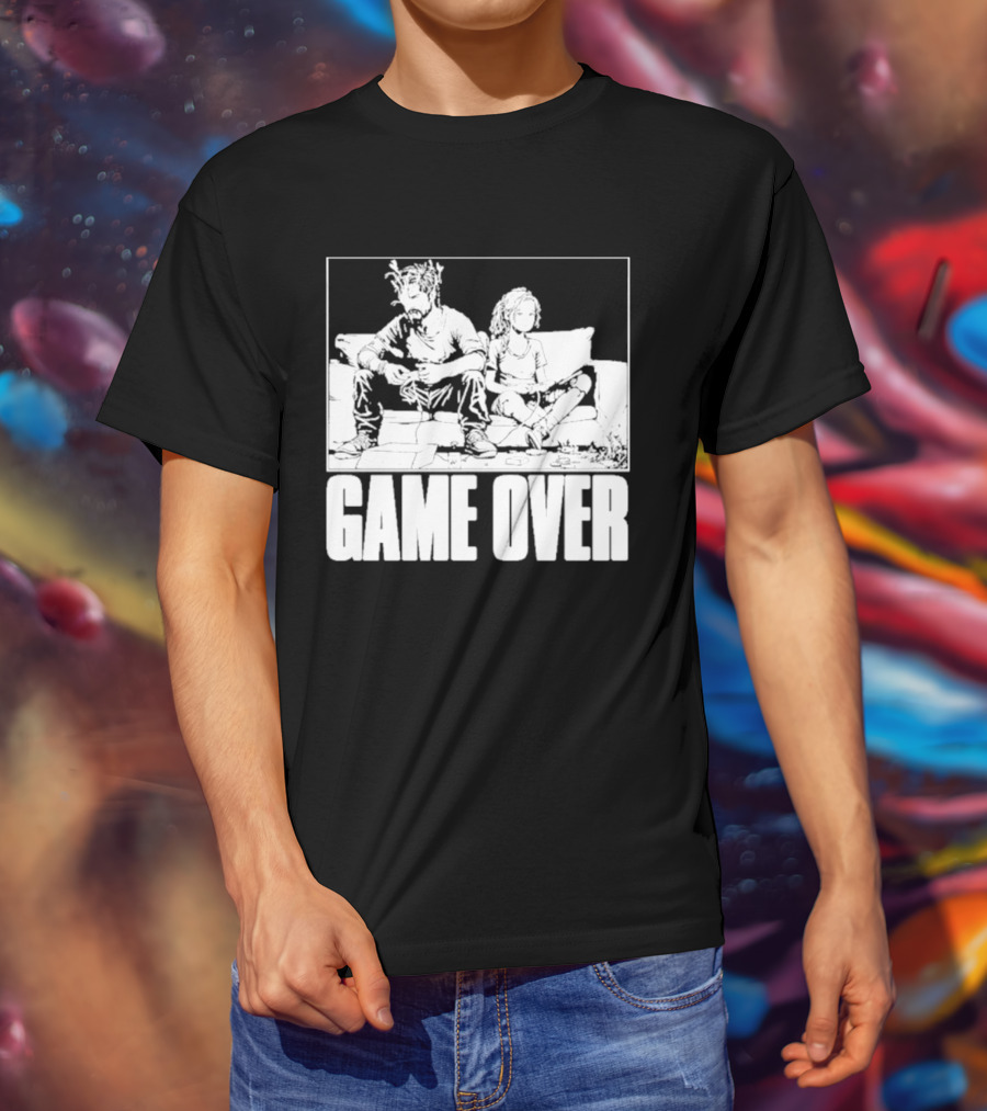 The Reel Rejects TLOU Game Over Couch Scene T-Shirt