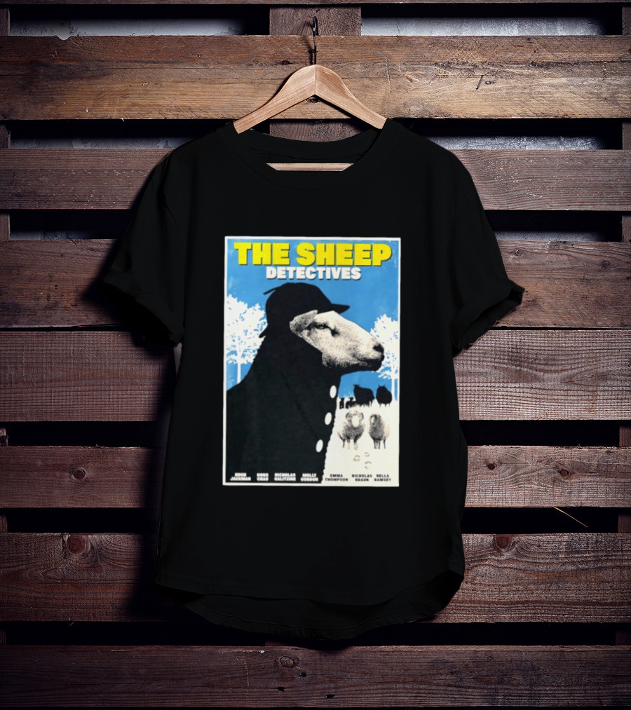 The Sheep Detectives Hugh Jackman Hong Chau Nicholas Galitzine Molly Gordon Emma Thompson Nicholas Braun Bella Ramsey T-Shirt