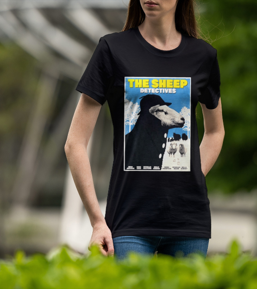 The Sheep Detectives Hugh Jackman Hong Chau Nicholas Galitzine Molly Gordon Emma Thompson Nicholas Braun Bella Ramsey T-Shirt