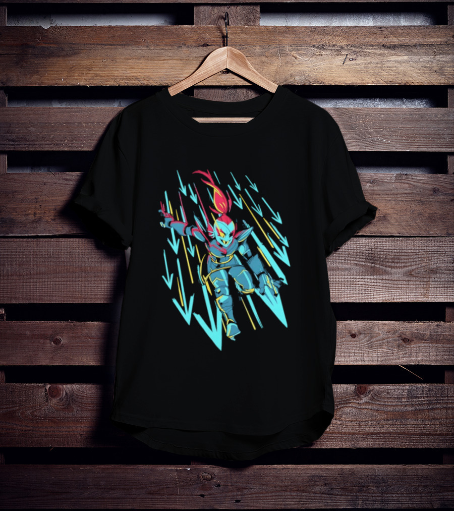 Undyne Onslaught 10th Anniversary Undertale T-Shirt