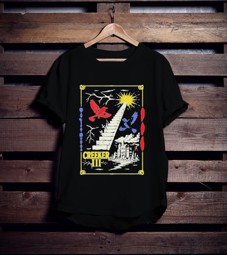 Creeker III Stairway To Sun With Red Bird And Blue Bird T-Shirt