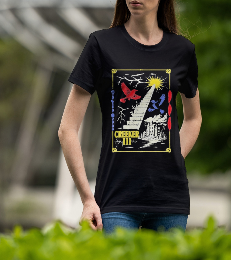 Creeker III Stairway To Sun With Red Bird And Blue Bird T-Shirt
