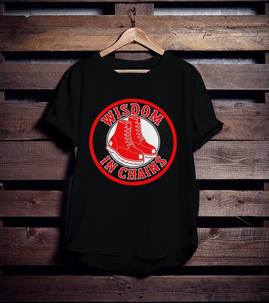 Wisdom In Chains Red Boots Hardcore Punk Band T-Shirt