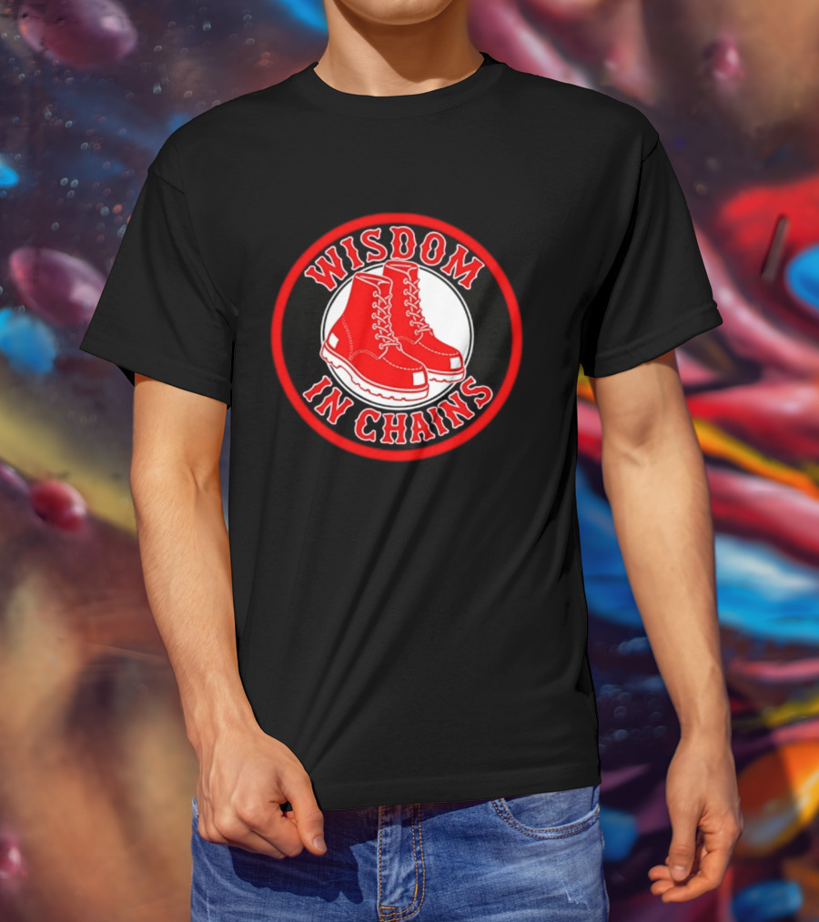 Wisdom In Chains Red Boots Hardcore Punk Band T-Shirt