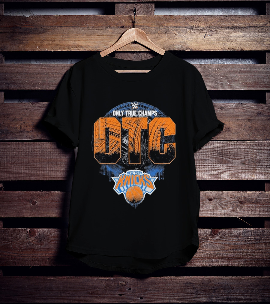 WWE Only True Champs OTC New York Knicks Basket T-Shirt