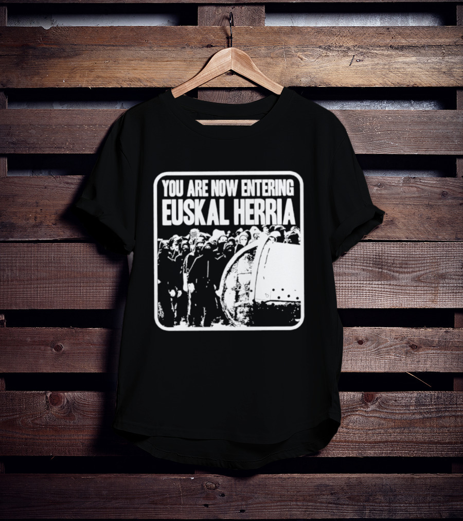 You Are Now Entering Euskal Herria Cosmic Tentacles Studio Edition Historic Basque Country Graffiti T-Shirt