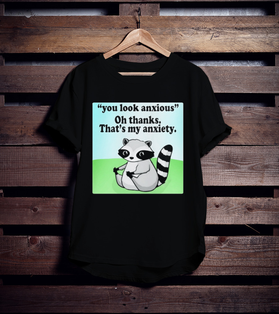 Raccoon You Look Anxious Oh Thanks That's My Anxiety T-Shirt