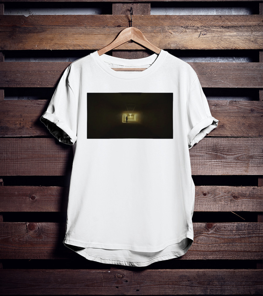 Backrooms Dark Hallway Figure Eerie Aesthetic T-Shirt