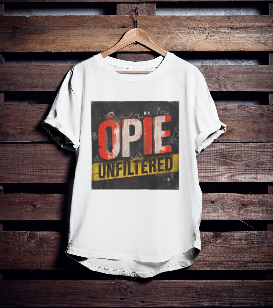 Opie Unfiltered Podcast Eye Graffiti Cityscape T-Shirt