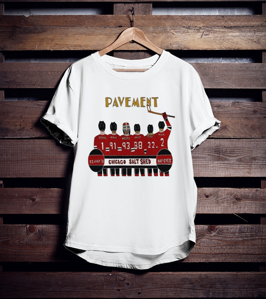 Pavement Chicago Salt Shed July 22 2026 Hockey Theme Nap Eyes Event T-Shirt