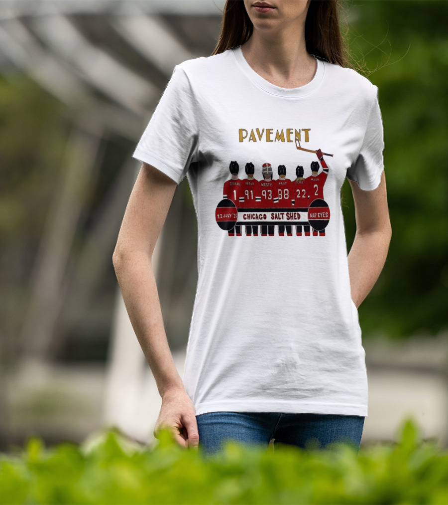 Pavement Chicago Salt Shed July 22 2026 Hockey Theme Nap Eyes Event T-Shirt