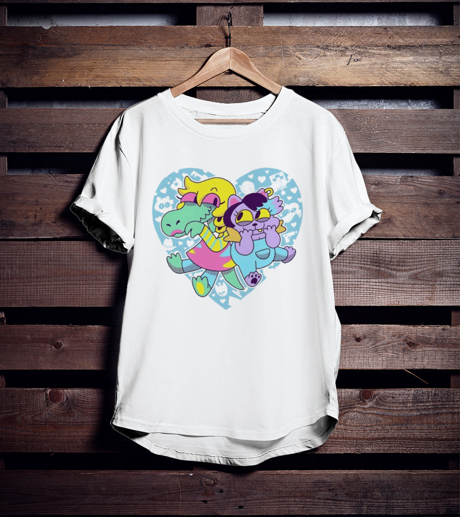 So Hyped 10th Anniversary Undertale Deltarune Heart Characters T-Shirt