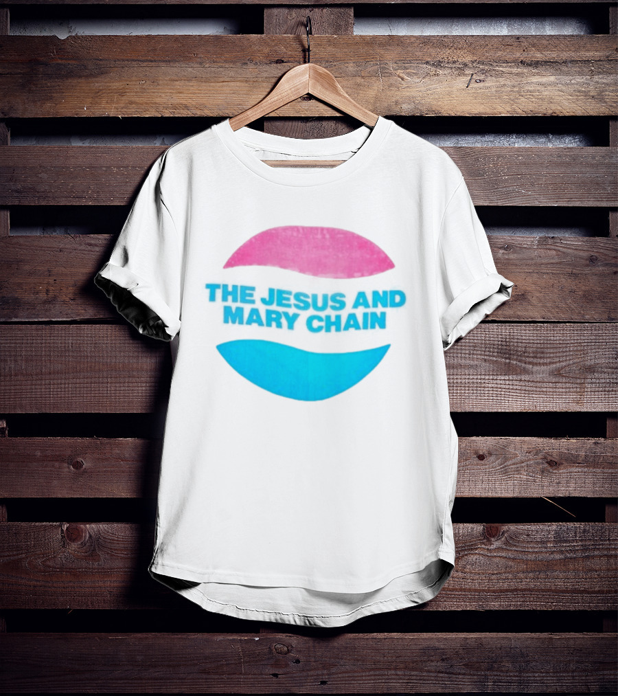 The Jesus And Mary Chain Pink Blue Lips Alternative Rock T-Shirt
