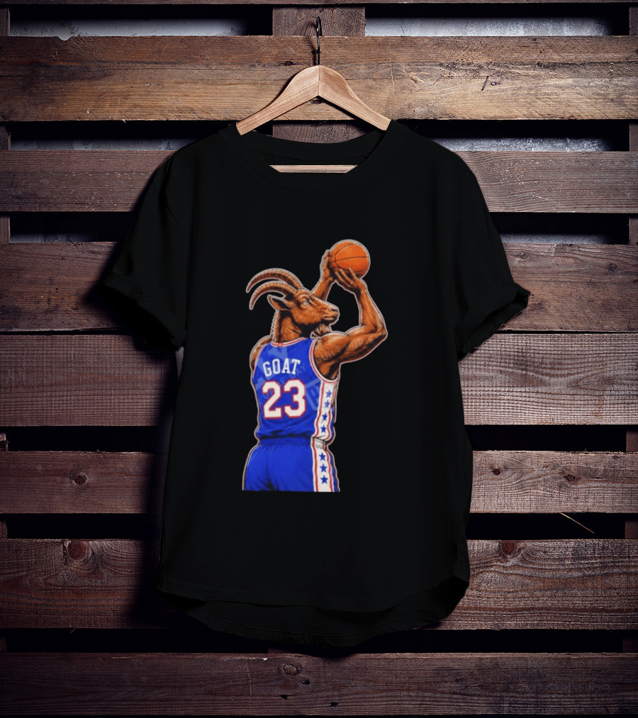 GOAT 23 Basketball Jersey Philadelphia Sixers LeBron James T-Shirt