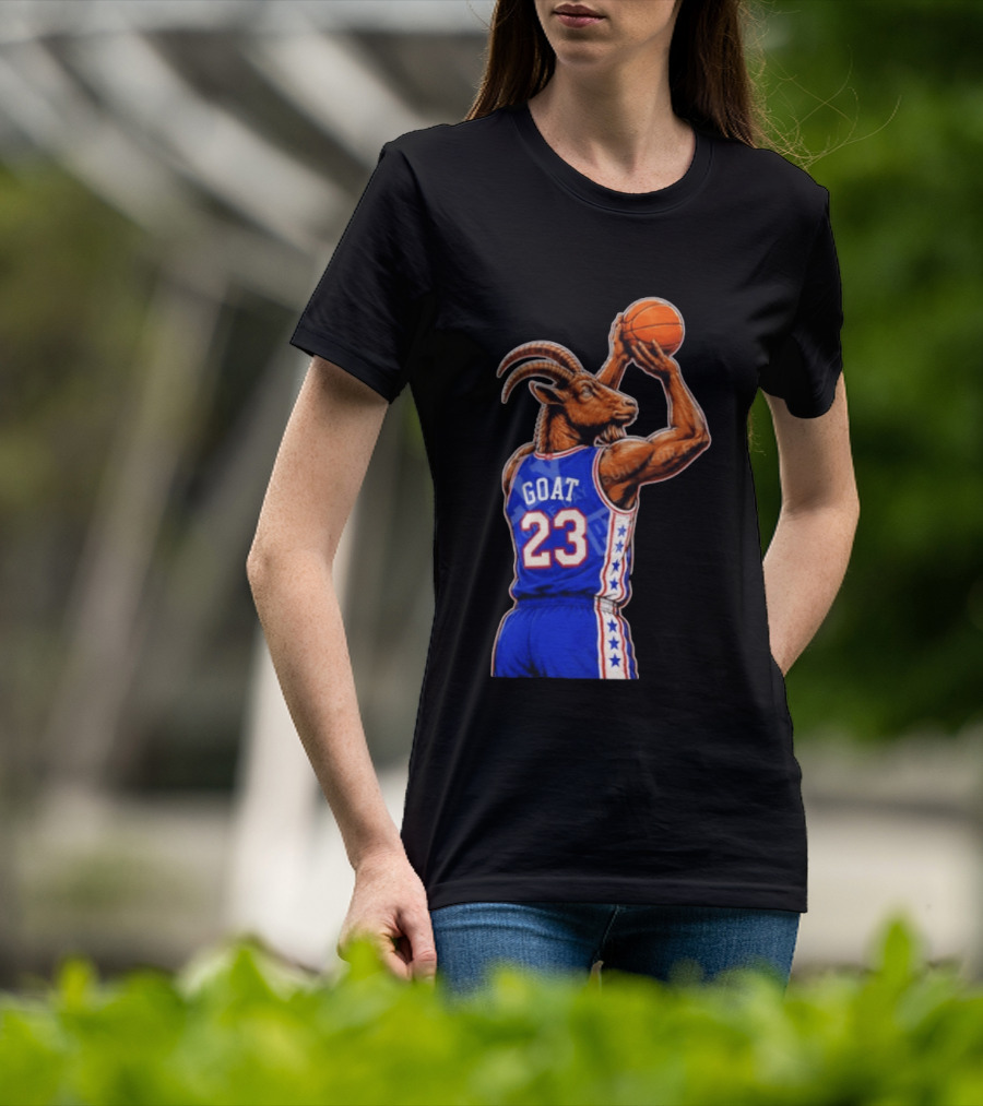 GOAT 23 Basketball Jersey Philadelphia Sixers LeBron James T-Shirt