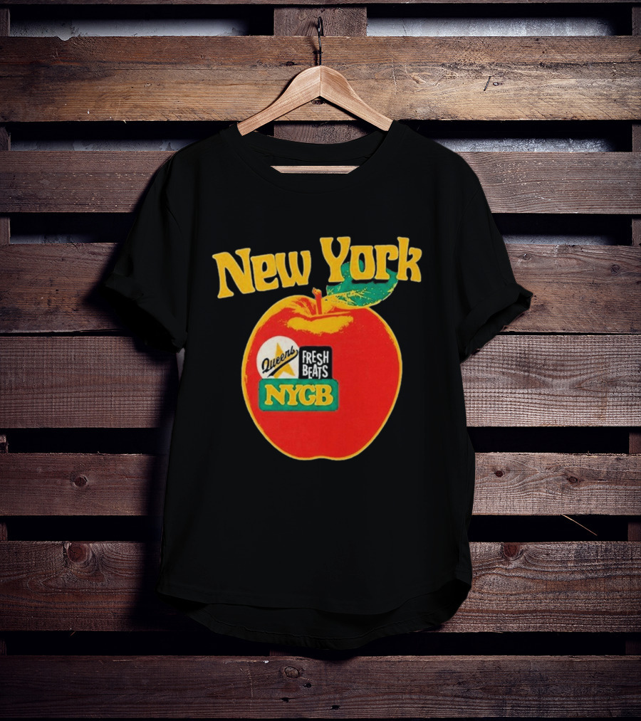 New York Queens Fresh Beats NYGB Apple T-Shirt