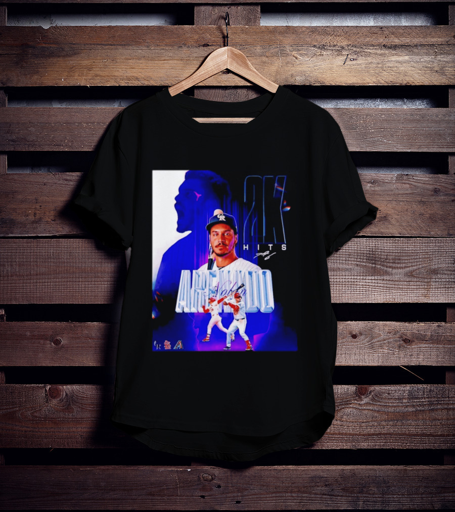 Nolan Arenado 2K Hits Retro Baseball Milestone Celebration T-Shirt