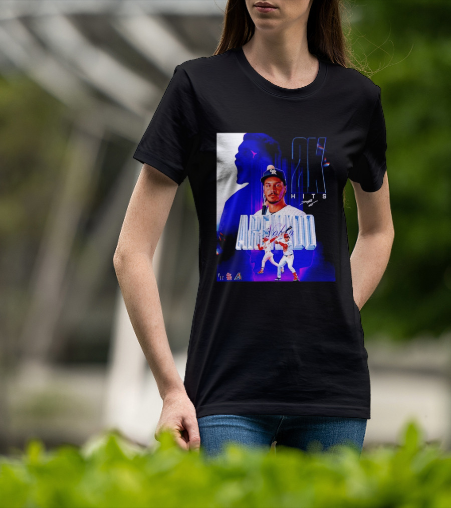Nolan Arenado 2K Hits Retro Baseball Milestone Celebration T-Shirt
