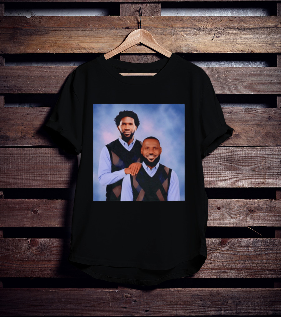 Philadelphia 76ers Lebron James Joel Embiid Step Brothers T-Shirt