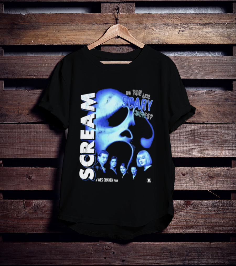 Scream Do You Like Scary Movies A Wes Craven Film Retro Collage T-Shirt