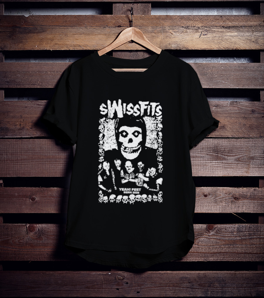 Swissfits Yeah! Fest Bern 2026 Punk Rock Skull Skeletons T-Shirt