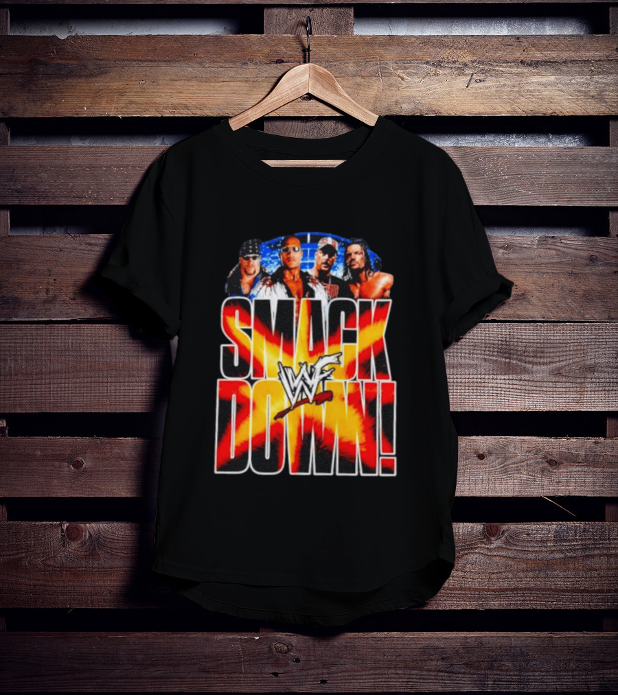WWF SmackDown The Undertaker The Rock Stone Cold Steve Austin Triple H T-Shirt