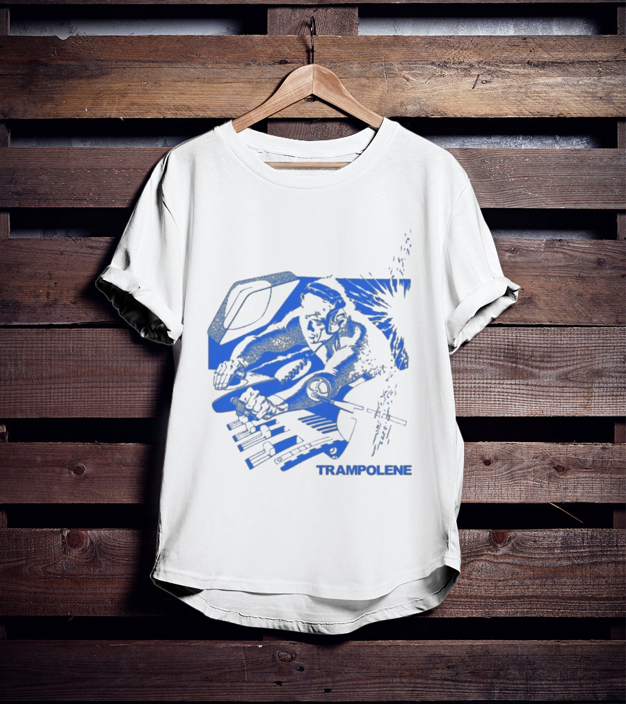 Trampolene DJ Tramps Music Mixing Motorcycle T-Shirt