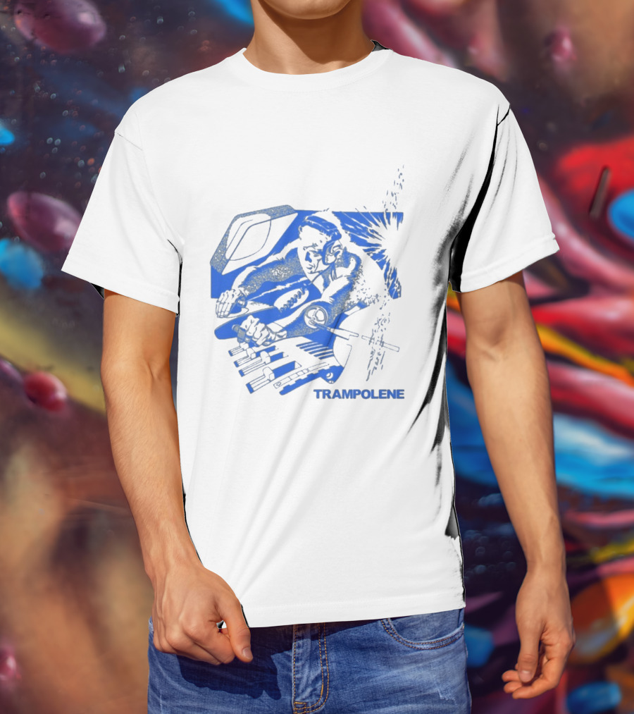 Trampolene DJ Tramps Music Mixing Motorcycle T-Shirt