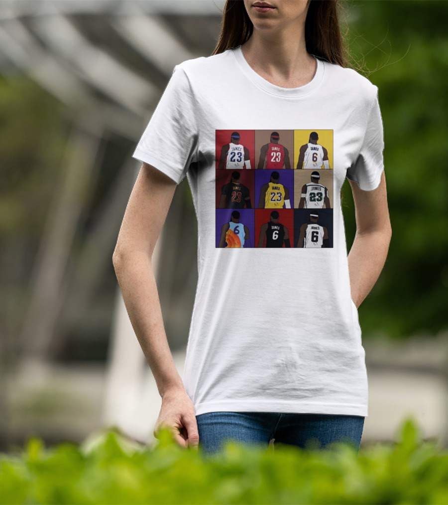 LeBron James Each Team History Philadelphia 76ers NBA 2026 T-Shirt