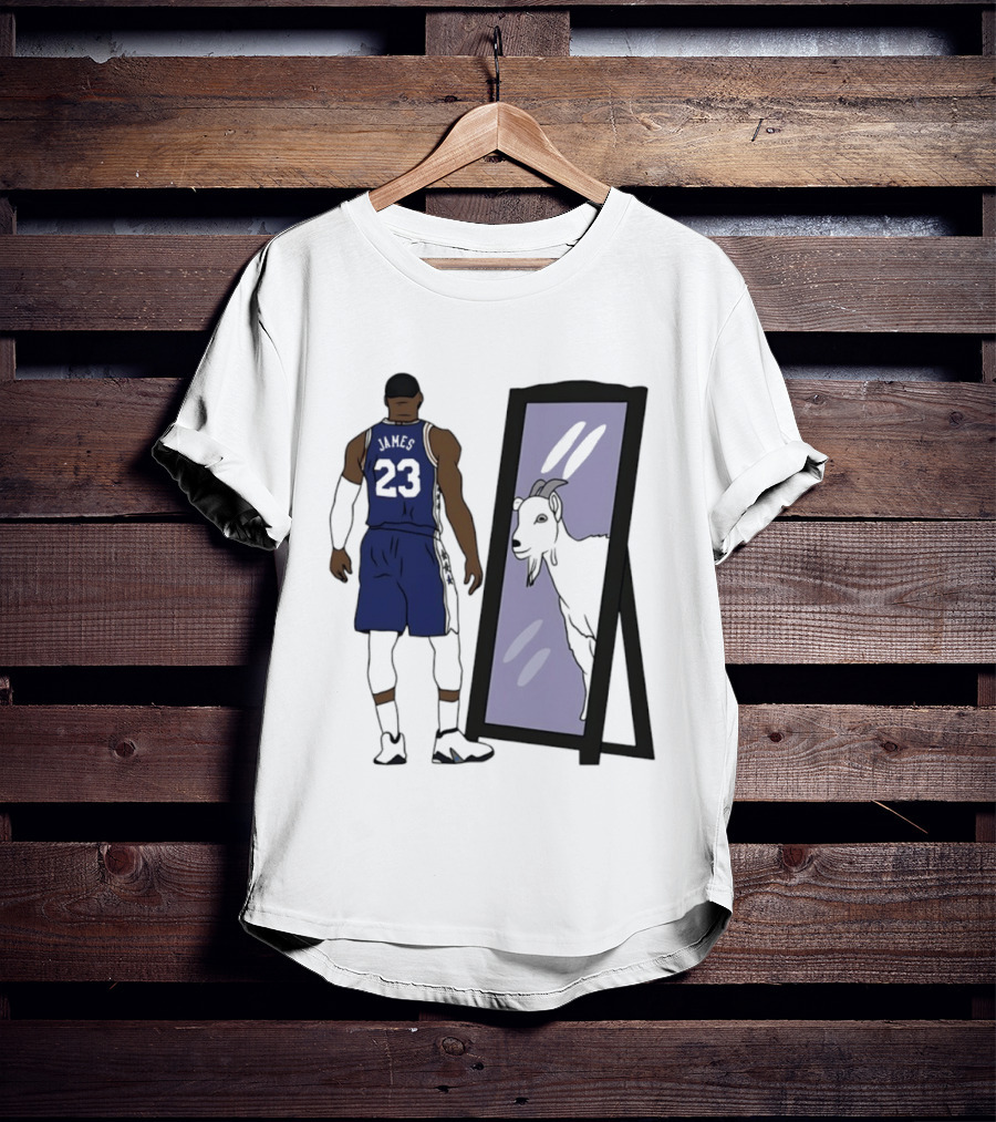 LeBron James Mirror 23 GOAT Reflection Philadelphia 76ers T-Shirt