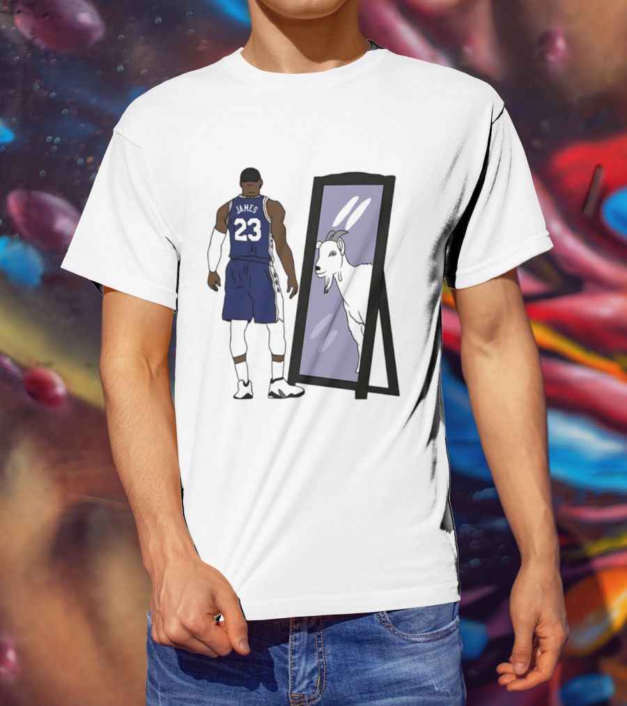 LeBron James Mirror 23 GOAT Reflection Philadelphia 76ers T-Shirt