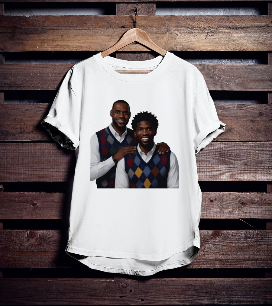 Lebron James Joel Embiid Philadelphia 76ers Step Brothers Crossover NBA Comedy T-Shirt