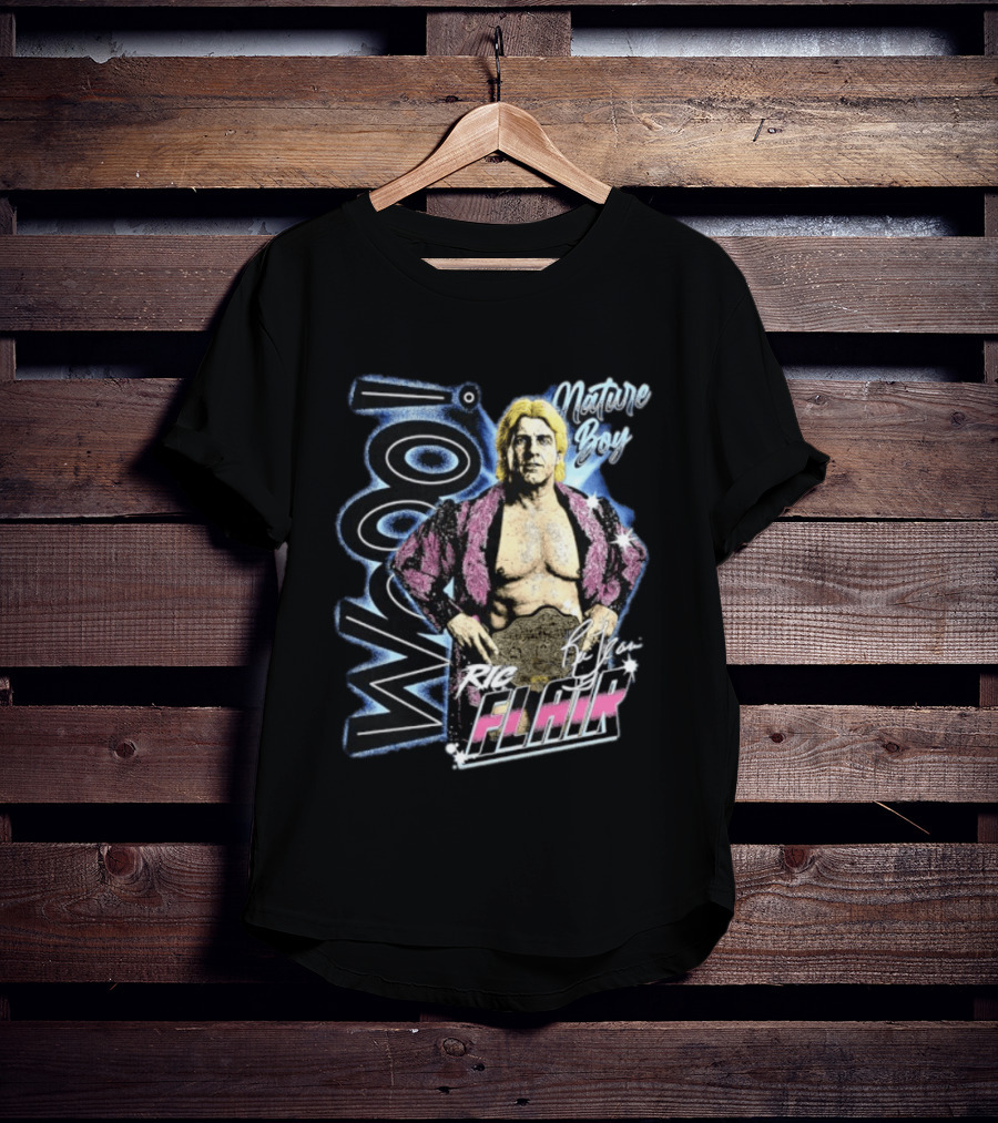 Ric Flair Nature Boy Wooo Wrestling Flair WWE T-Shirt