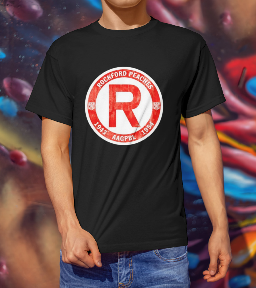 Rockford Peaches 1943 1954 AAGPBL T-Shirt