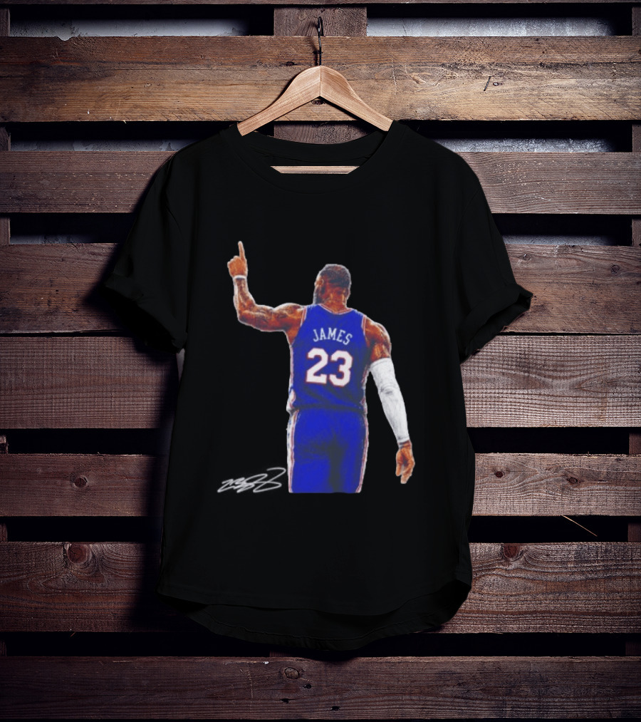 LeBron James 23 Philadelphia 76ers Jersey Iconic Basketball T-Shirt
