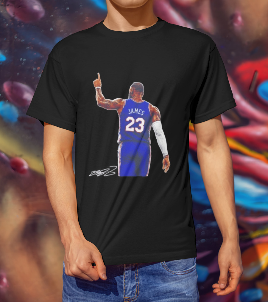 LeBron James 23 Philadelphia 76ers Jersey Iconic Basketball T-Shirt
