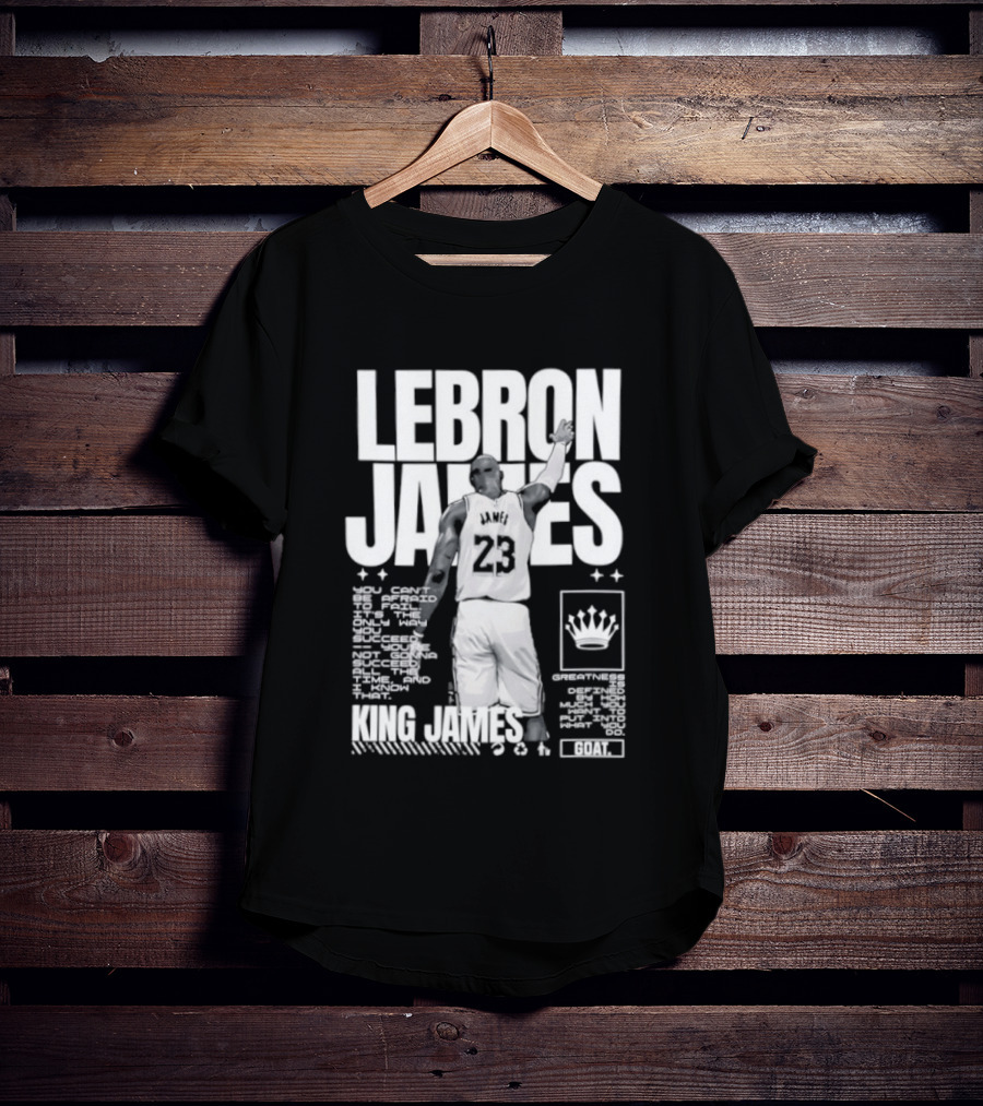 LeBron James Philadelphia 76ers King James NBA Goat 2026 23 T-Shirt