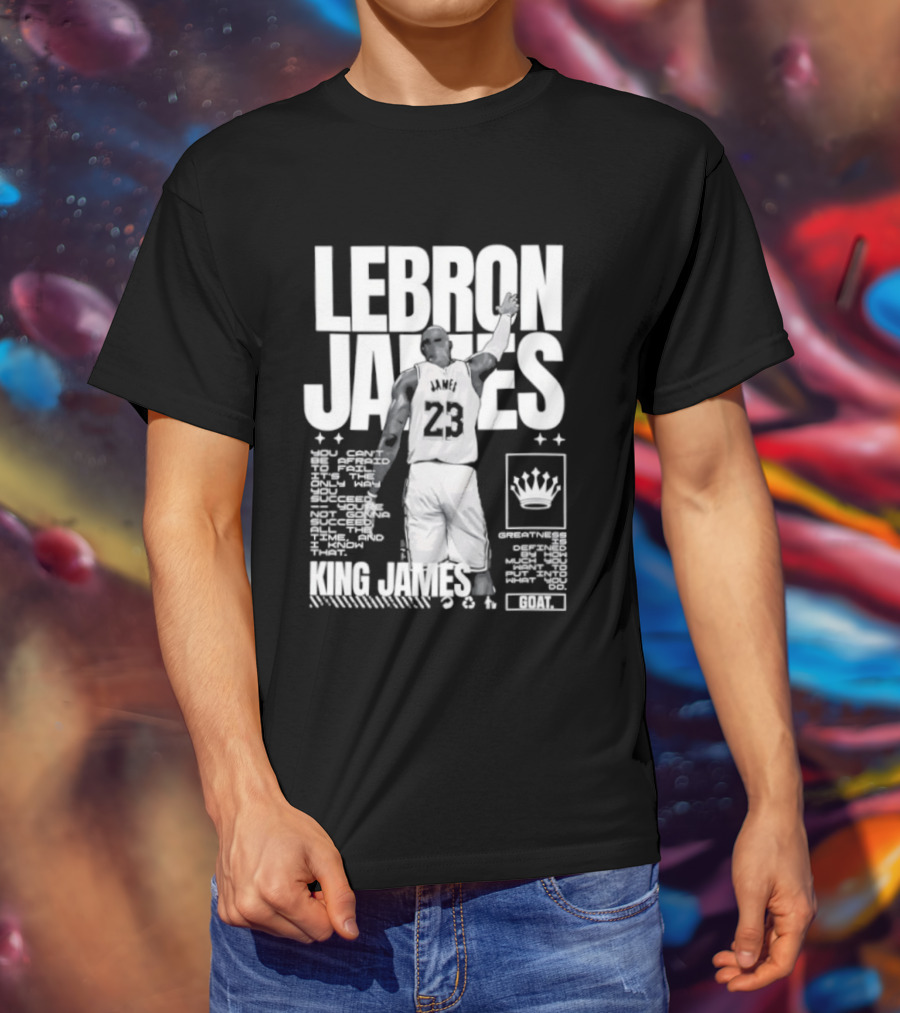 LeBron James Philadelphia 76ers King James NBA Goat 2026 23 T-Shirt