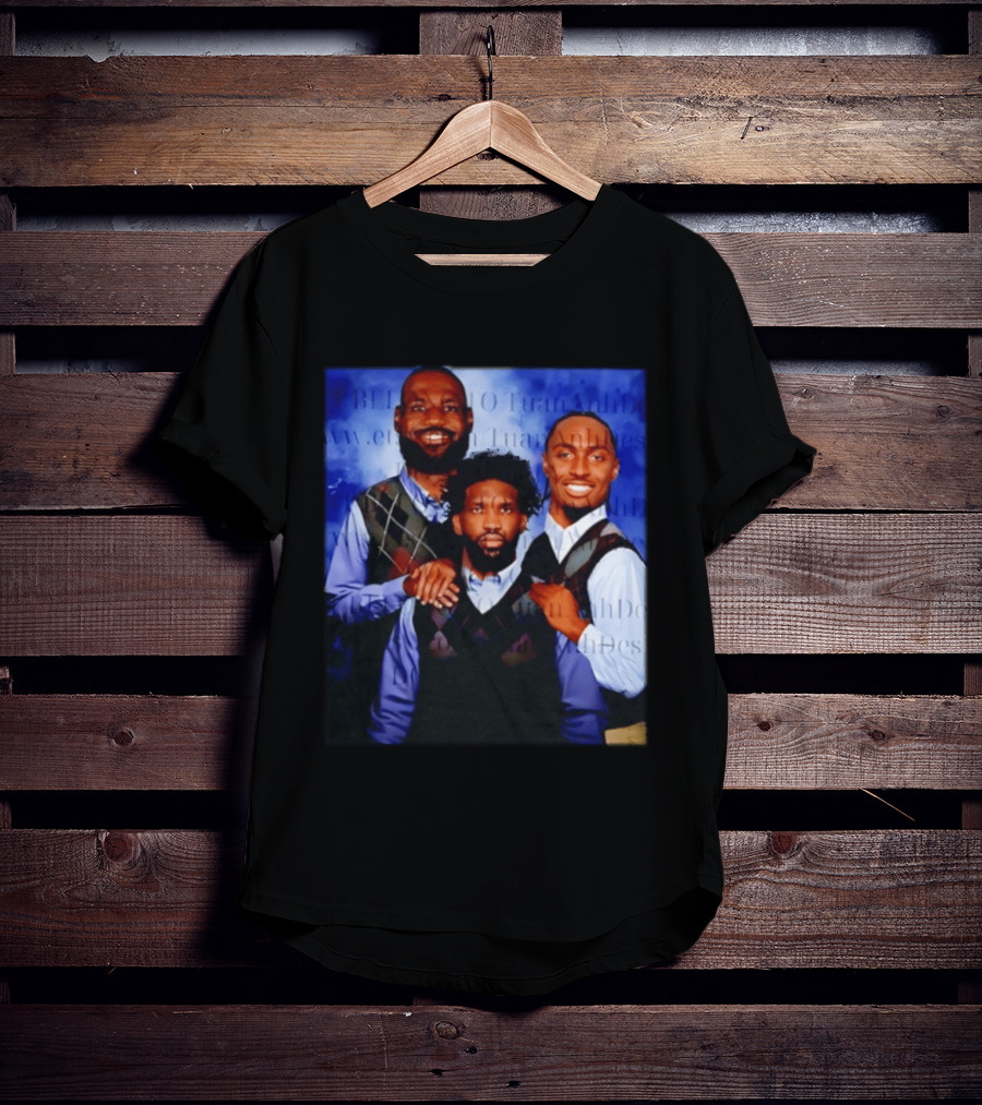 LeBron James Tyrese Maxey Joel Embiid Step Brothers Philadelphia Basketball T-Shirt