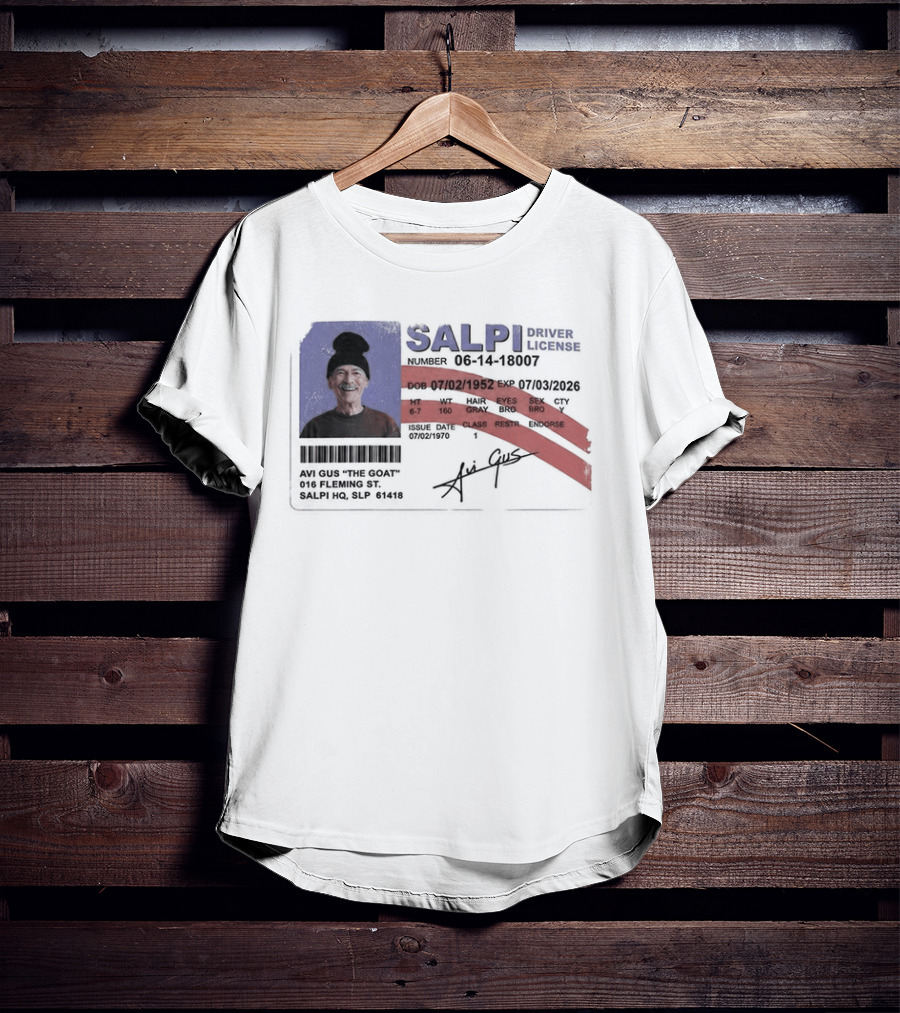 Antoine Griezmann MLS The Goat Salpi Driver License Signature T-Shirt