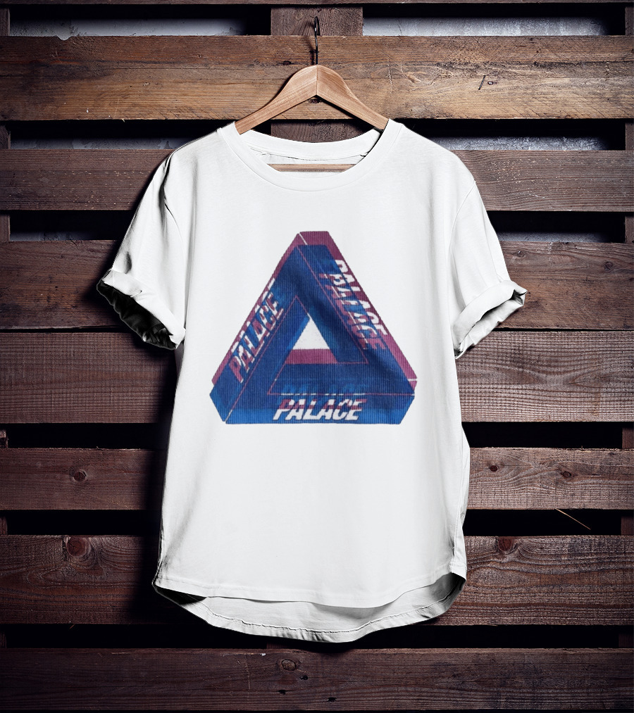 Palace Blur Tri Ferg Optical Illusion Triangles T-Shirt