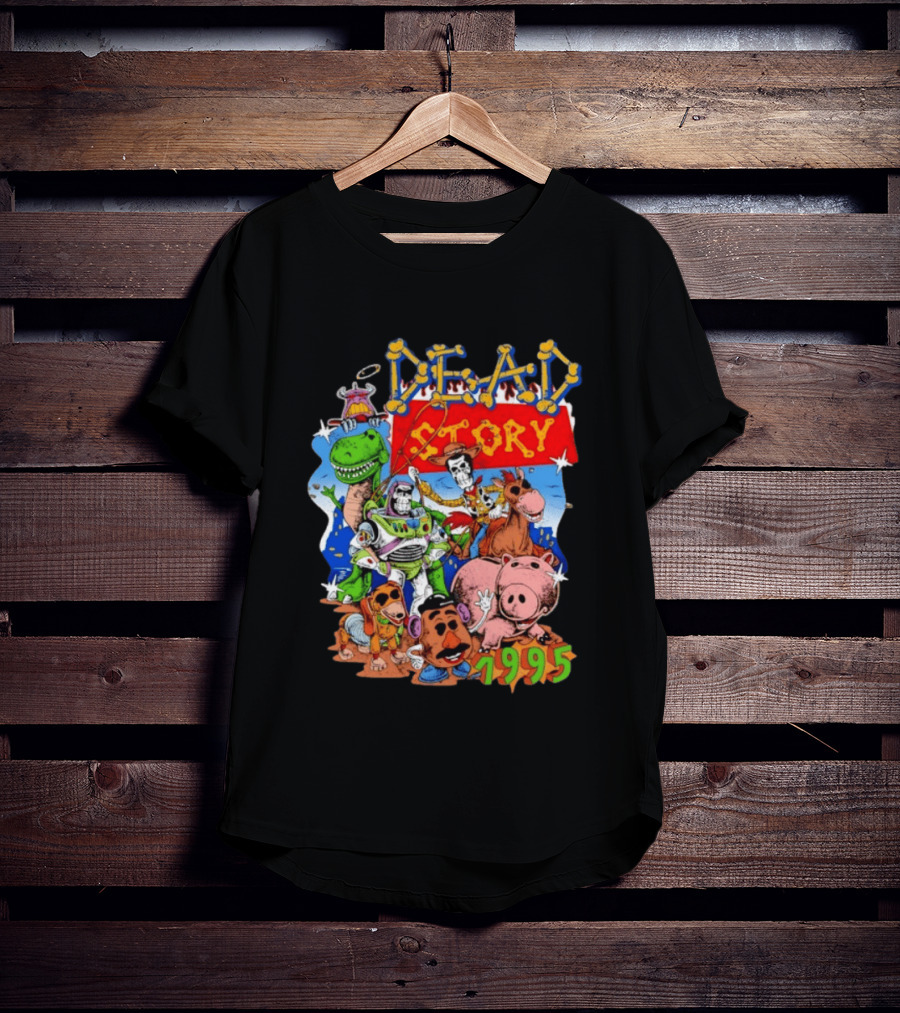 Dead Story Toy Story 1995 Woody Buzz Lightyear Rex Hamm Potato Head Slinky Dog T-Shirt