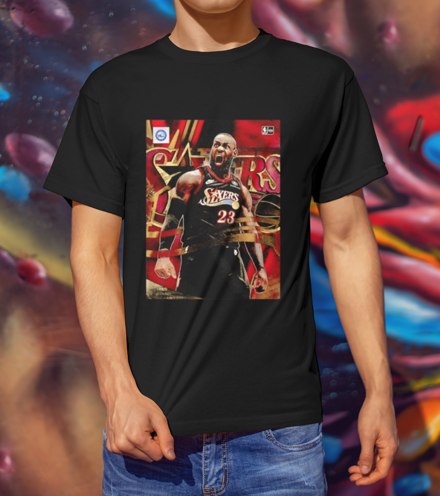 Philadelphia 76ers LeBron James NO.23 NBA Nike NBA League Basketball T-Shirt